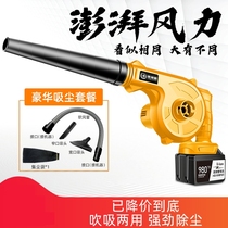 Lithium Electric Handheld Blower Blow Ash Machine High Power Hairdryer Industry Charged Small Home Suction Dust Remover On-board