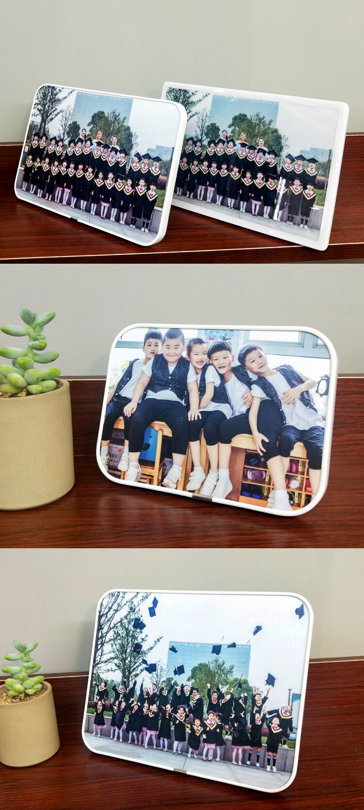 幼儿园毕业照集体照大合影会议合照相框摆台挂墙洗照片装裱
