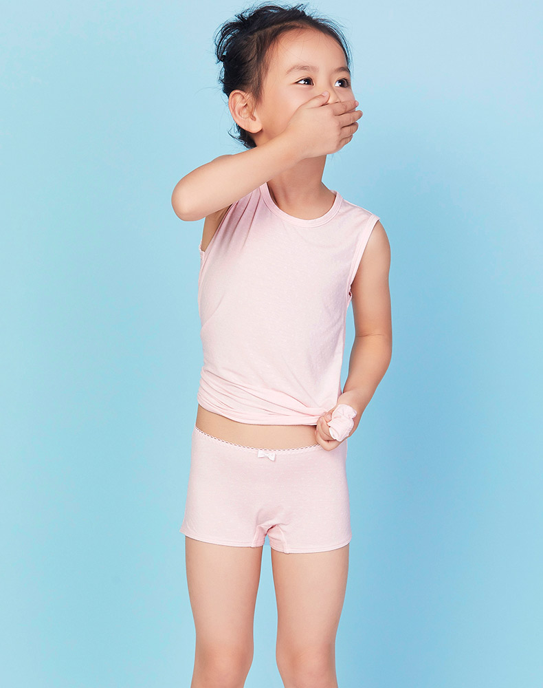 爱慕儿童官方授权专柜正品新款内裤 女孩中腰平角裤ak123v61