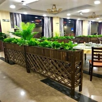 Indoor Grid Flower Groove Outdoor Decoration Embalming Wood Flower Case Wood Flower Basin Gardening Balcony Vegetable Basin Floor Grid Flower Shelf