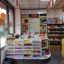 Display case Multi-functional supermarket Customized shelving exhibition shelves Display Case Tea Cabinet Smoked Wine Cabinet Shelves Combined Cashier table