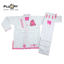 FLUORY fire base Brazilian jujitsu suit female light loose bear cute BJJ GI competition training thickened judo suit customization