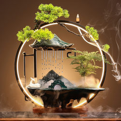 Chinese-style money-making flowing water ornaments circulating humidifier office living room entrance table opening wealth-making housewarming gift