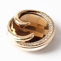 High-grade button cashmere mink coat clothes luxury button Diamond fur button Crystal decorative button