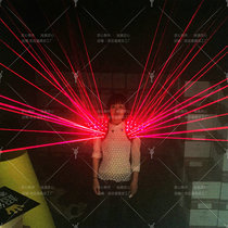 Red laser waistcoat laser clothing Laser vest Laser glasses Nightclub DJ performance clothing Laser clothing