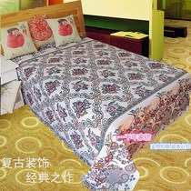Old vintage vintage full cotton thread blanket thickened encrypted towel blanket sofa towel cover blanket sheet multipurpose blanket