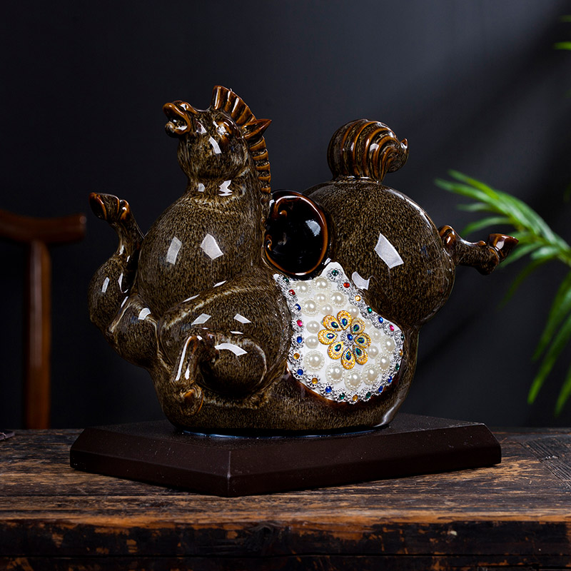 Jingdezhen ceramics up Ma Xin sitting room of Chinese style household study creative furnishing articles rich ancient frame decoration decoration
