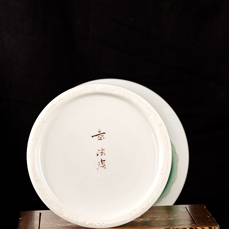 Famous master of jingdezhen ceramics hand - made powder enamel vase home furnishing articles c136 sitting room adornment porcelain arts and crafts