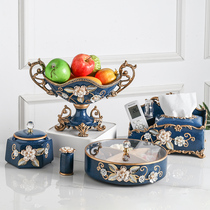 Fruit Pan Light Lavish Extravaganza Creative Eu Style Candy Box Home Modern High-end Living-room Tea Table Hem Suit Ornament