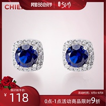 Stud earrings womens sterling silver temperament high-end atmospheric earrings 2021 new trend small and exquisite summer earrings