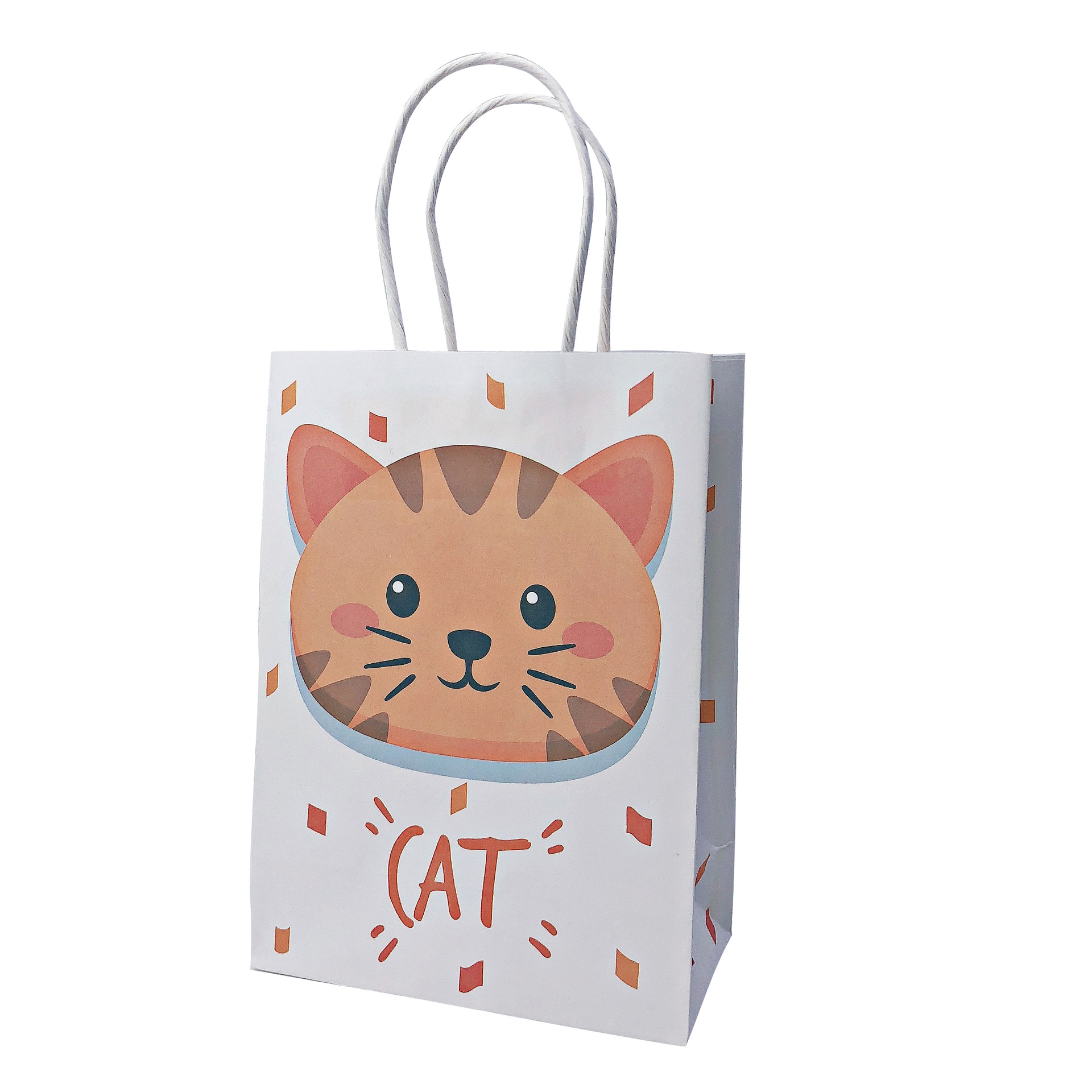 10个价动物可爱卡通创意儿童周岁生日礼品袋手提袋纸袋零食伴手礼