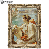 Pure hand painted living room figure oil painting European-style Xuanguan decoration painting Poynter-ancient Roman rowing race N221