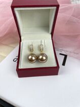 New female S925 silver inlaid drill arched shell bead ear nail natural mother bay imitation pearl earrings earrings with personality white
