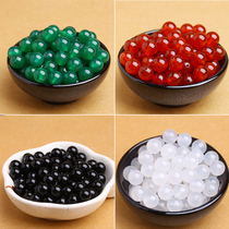 Natural black red Agate loose beads White Agate Green Agate does not mix and match DIY loose beads beaded hand woven accessory bag