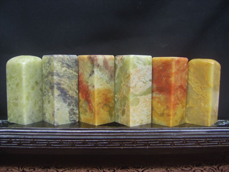 纯晶艺寿山石老岭石方章素章印章印石章料闲章雕刻工艺品5157053