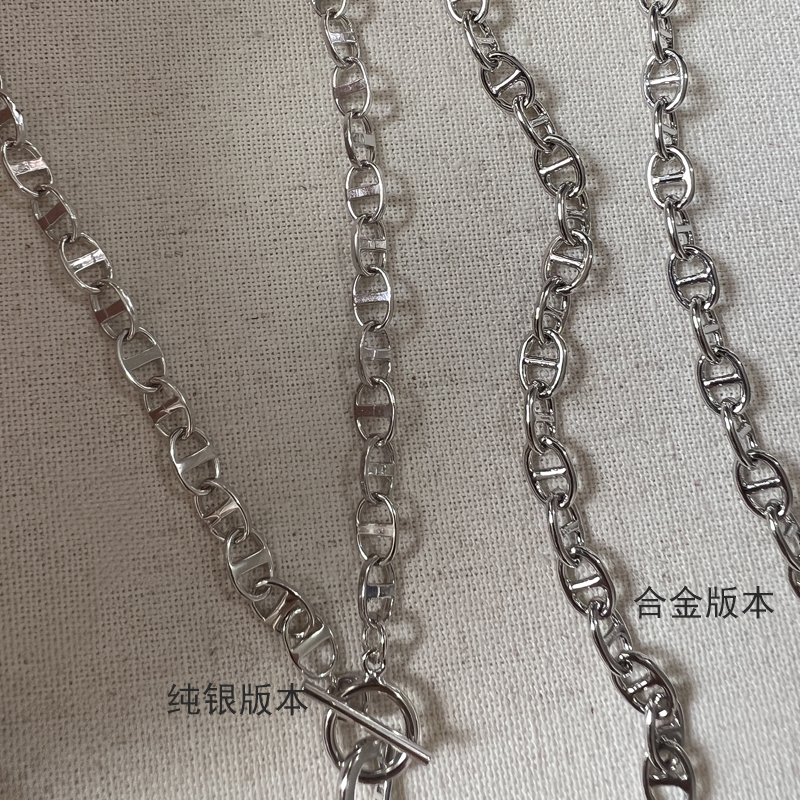 levicki天然淡水巴洛克珍珠项链ins小众设计猪鼻子项链毛衣链时尚