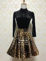 Autumn and winter imported Korean velvet female children Latin dance advanced training clothes imported BAO WEN flash satin split gymnastics clothes