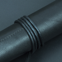 Small handmade first layer cowhide roller shutter pen bag Pen signature pen pencil large capacity leather protective bag