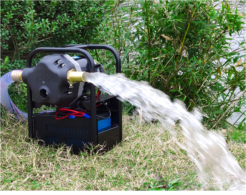 充电浇菜水泵大功率户外农用灌溉抽水机12v高压水泵大流量抽水泵