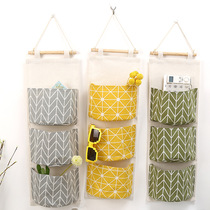 Storage bag Hanging bag Wall hanging fabric hanging door hanging pocket Mobile phone bag Socks wardrobe Dormitory storage bag