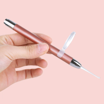 Ear artifact digging spoon with lamp baby childrens luminous ear picking ear cut button tool set visual earwax