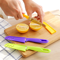 Portable scraper Multi-function melon knife Stainless steel fruit knife Household melon peeler folding portable