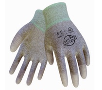 Selite N10576 gloves 13-pin PU coated palm coated finger coated carbon wire gloves Electronic factory gloves