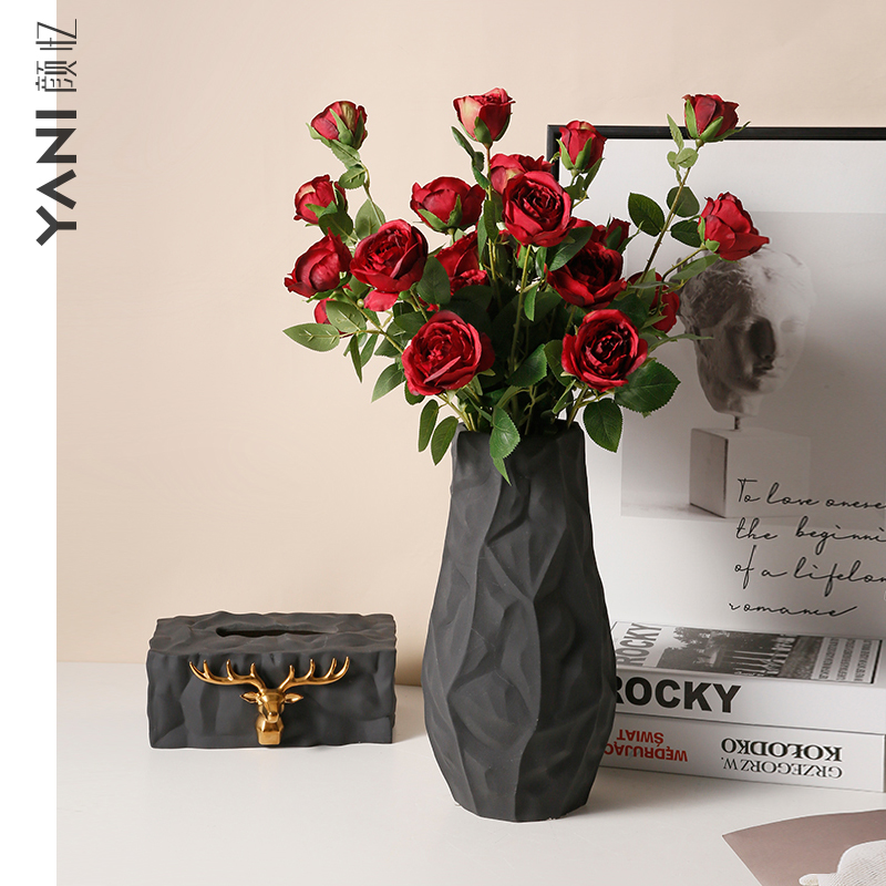 I and contracted sitting room place landing creative flower arrangement home decoration ceramic dry flower vase floral arrangements