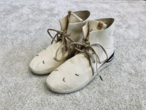 Sold out VISVIM 17AW HURON MOC HI-FOLK (RED DEER) DEER leather high-top shoes