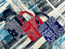 Spot VISVIM 16AW BANDANA TOTE BAG cashew flower TOTE BAG exhibition Limited