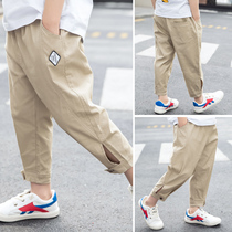 Boy anti-mosquito pants Summer slim fit children Great PP Harun pants Korean version Summer clothing handsome boy 90% pants