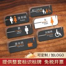 Mens and womens toilet door number Toilet sign board Toilet sign board locker room door number Acrylic creative brand