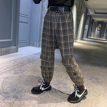 Girls fashion autumn and winter plus velvet trousers 2021 new childrens clothing Korean childrens foreign style winter clothing thick warm pants