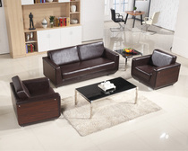 Office sofa Xipi three-person sofa coffee table combination Modern minimalist business office meeting sofa