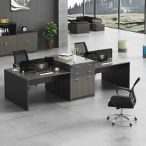 Desk sub-office computer card holder desk staff computer desk chair combination 2 4 6 bits of screen table and chairs