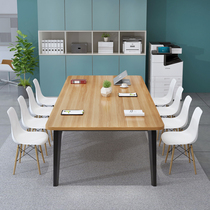 Desk Brief Modern Strip Table Long Table Long Table Meeting Room Table Training Table Negotiation Table And Chairs Combined Small Meeting Table