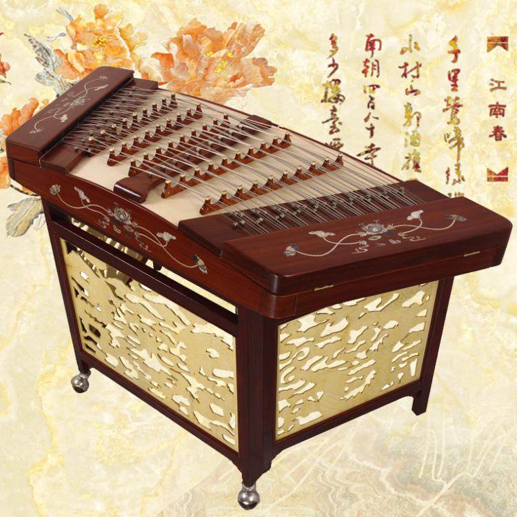 衡乐405花梨木贝雕扬琴红木杨琴专业演奏五排码洋琴广东五码十音