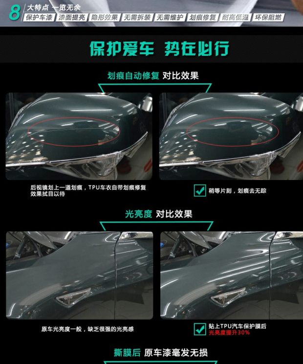 汽车隐形车衣全国包施工tpu修复全透明保护膜宝马3系奔驰奥迪a6l