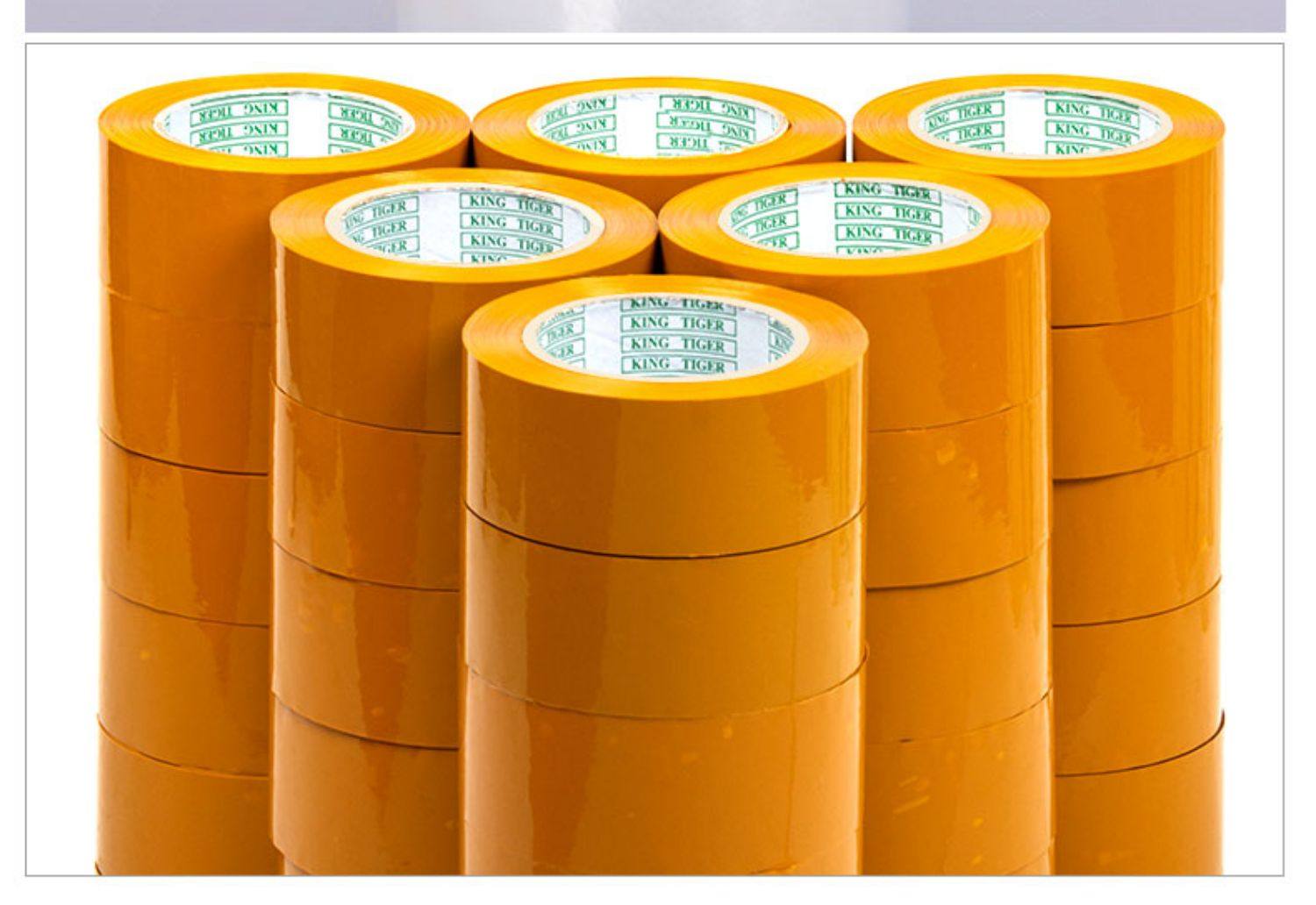 整箱透明打包胶带大卷米黄淘宝快递封箱宽胶布大号胶带纸批发定制