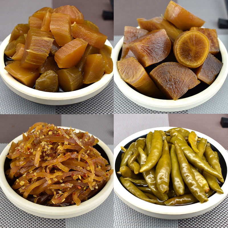 玉堂酱园350g*8味任选4瓶咸菜酱菜实惠礼袋装山东特产早餐下饭菜 *3件