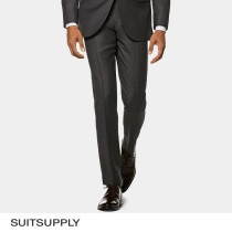 (New Fall Winter) SUITSUPPLY-Brescia Grey S110 Wool Slim Business Men's Trousers