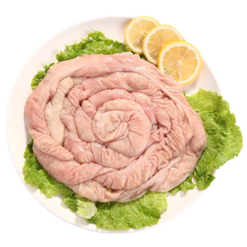 金蝉t7猪大肠1斤大别山新鲜现杀农家散养黑猪土猪