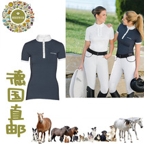 German Direct Mail ladies equestrian championship shirt microfiber material comfortable skin waist line three-dimensional cut horse riding