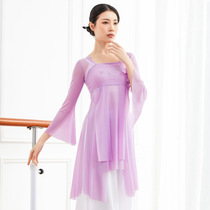 Classical Dance Foundation Exercises with Body Rhyme Clothing stage Practice Utiliturism for the Elegant Performance of the Elegant Jacket of the Ancient Wind Stage Suit