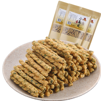 小狗熊手工小麻花280gX3袋网红麻花休闲零食小吃襄阳特产香酥好吃