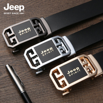JEEP Jeep mens belt Youth fashion high-end atmospheric brand pure cowhide belt pants belt Genuine leather