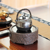 Long Yinzhai ceramic electric pottery stove tea tea stove Old rock mud iron pot electric pottery stove Mini small household set mute