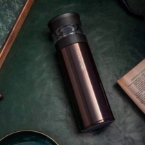 Mi So Zhen 316 stainless steel tea water separation thermos cup intelligent warm show light luxury fashion Tea Cup Cup
