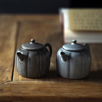 Fan Shan Tang Soda glaze Old rock mud open piece can raise coarse pottery Semi-handmade tea pot boiling teapot warm tea stove