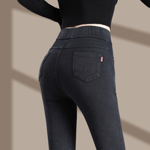 Underpants female wearing summer thin 155cm eight-point short man with high waist and thin tight feet pencil pants